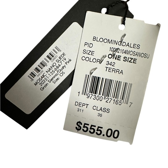 Strathberry Mosaic Nano Suede in Grain Sienna/Dusty Pink NWT MSRP $555 - Picture 7 of 15